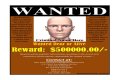 Fake name on a wanted poster
